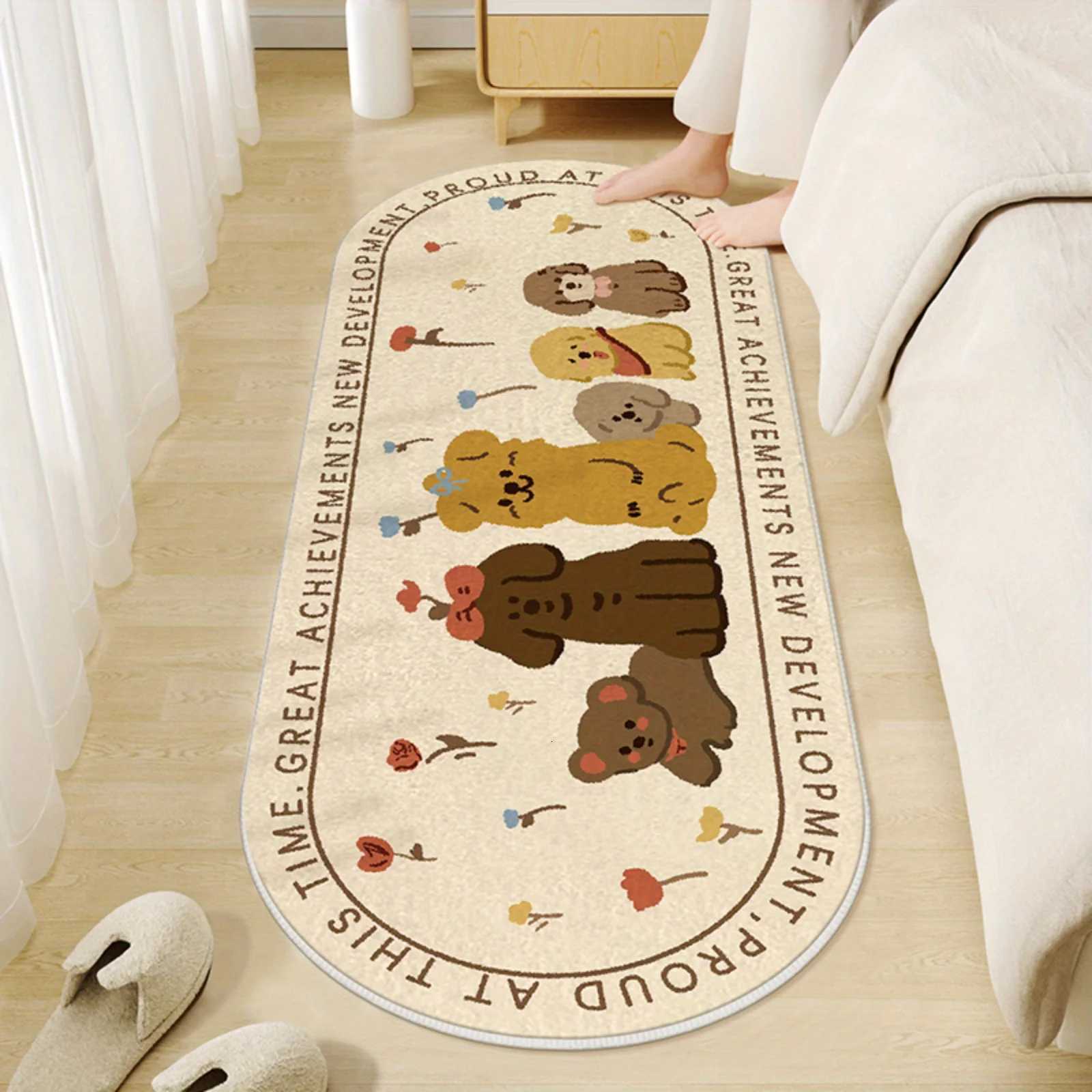 VIKAMA Cartoon Puppy Carpet Kitchen Rug Doormat Welcome Mat Bathroom Mat Rug For Bedroom Carpet For Live Room Bedside Floor Mat H251205