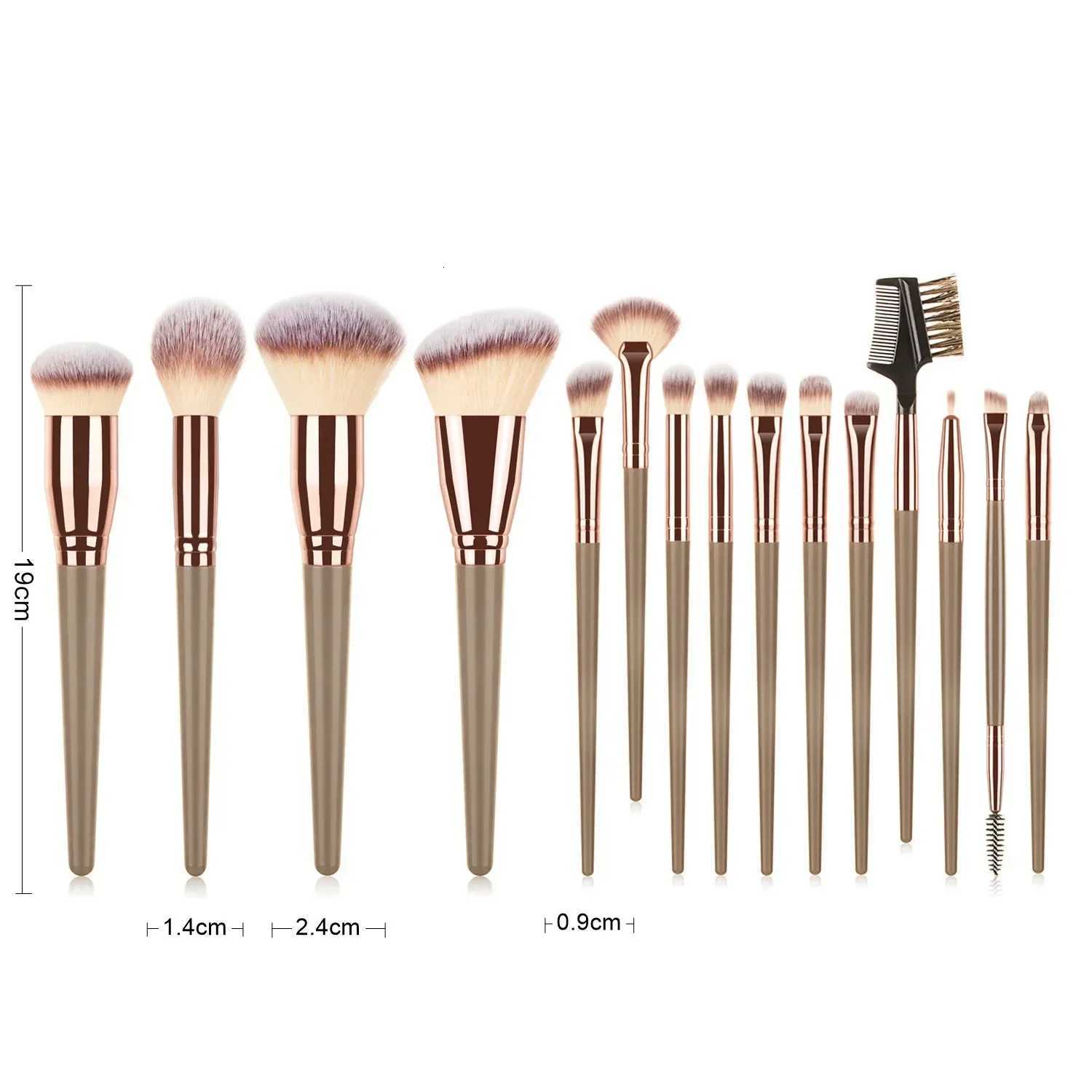 Makeup Brushes Set Face Eyes Make Up Brush Eyelash Eyeshadow Eyebrow Eyeliner Foundation Powder Blush Highlight Lips BrushT251205