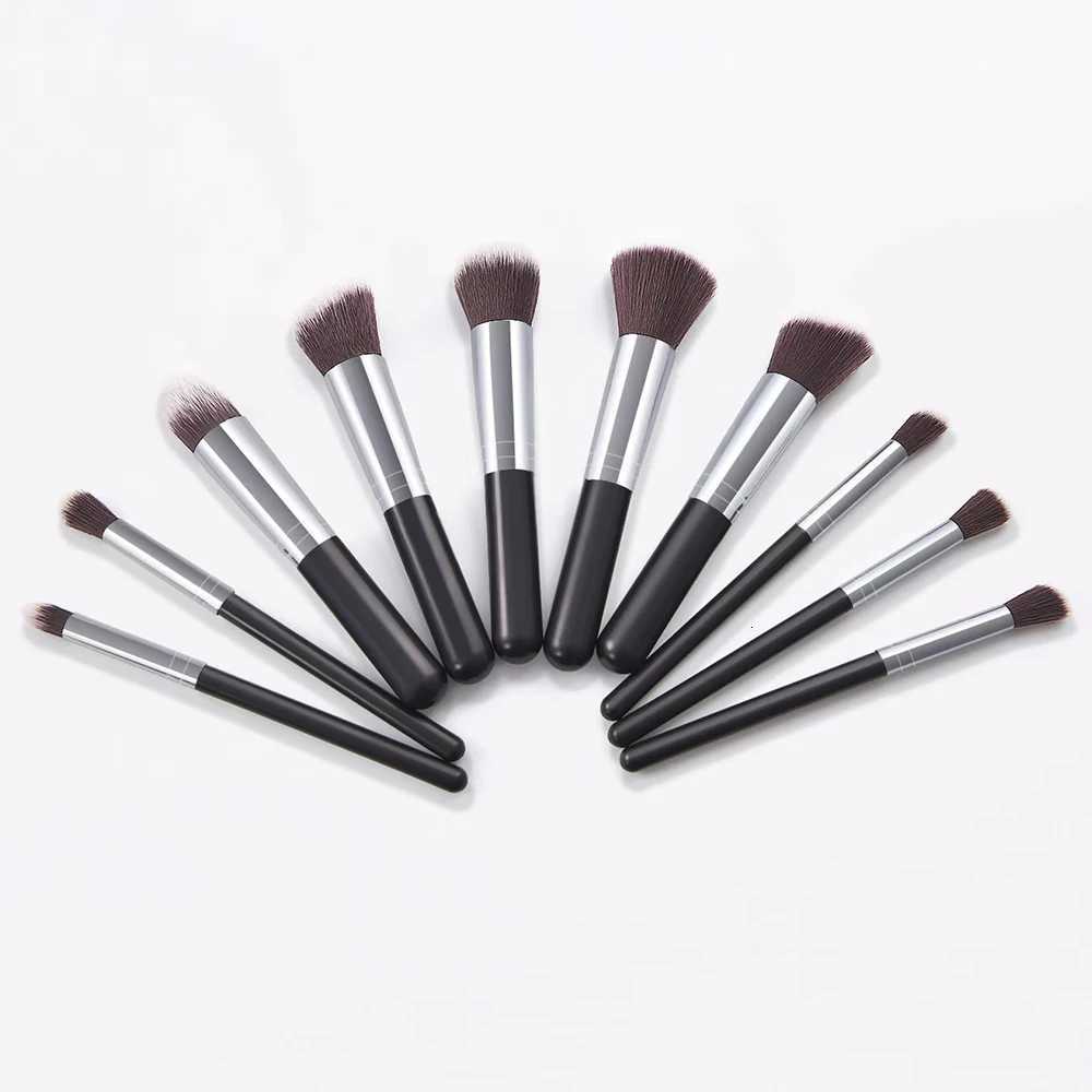 10PCs Mini Makeup Brush Set Cosmetict Makeup For Face Make Up Tools Women Beauty Professional Foundation Blush EyeshadowT251205