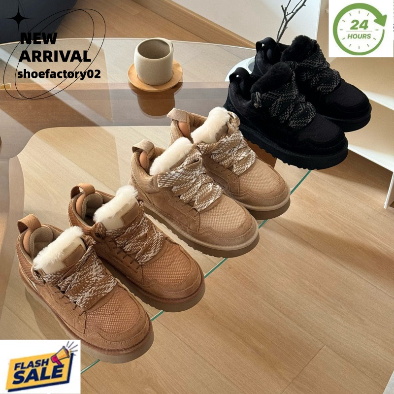 Designer Tazz Tasman Lowmel trainer platform boots, Australian snow boots men's and women's winter boots high - and low top available in black khaki and sand colors 35-44