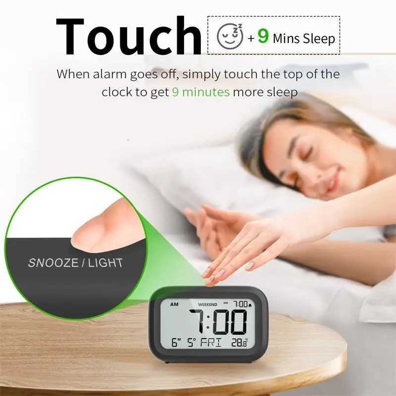 Mutifunction Home LED Digital Alarm Clock Digital Screen Desktop Table Clocks For Home Office Backlight Snooze Calendar Clock M251205 - view 5