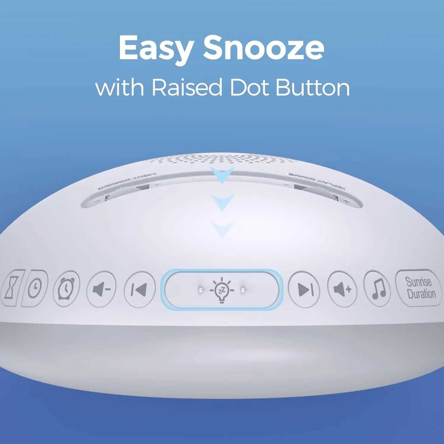 Awakening Wake Up Sunrise Alarm Clock Table Clock Dimmable with 3 Ring 8 Nightlight 26 Sound Sleep Timer Night Light M251205 - view 5