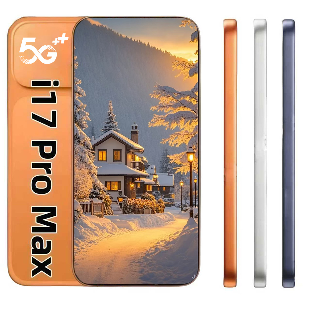 i17 i16 Pro Max Cell Phone Face ID Enabled Smartphone with Expandable Memory 16GB+1TB, Large Full HD Touchscreen, Dual SIM, Built-in GPS Technology