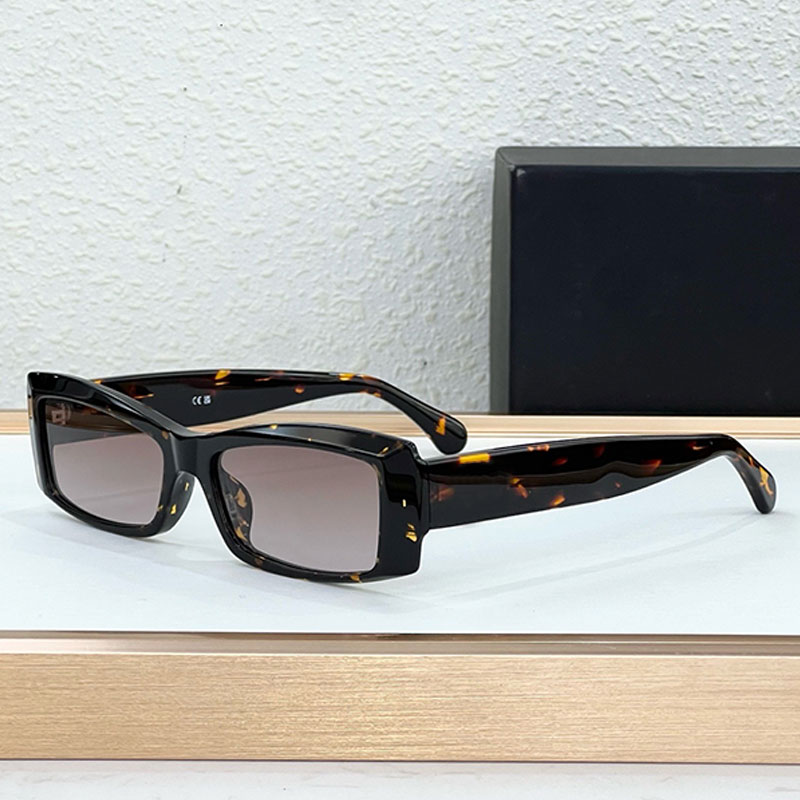 New Womens Sunglasses Acetate Rectangular Frame Design Polarized Lens UV Protection High Street Catwalk Fashion Style CH3497