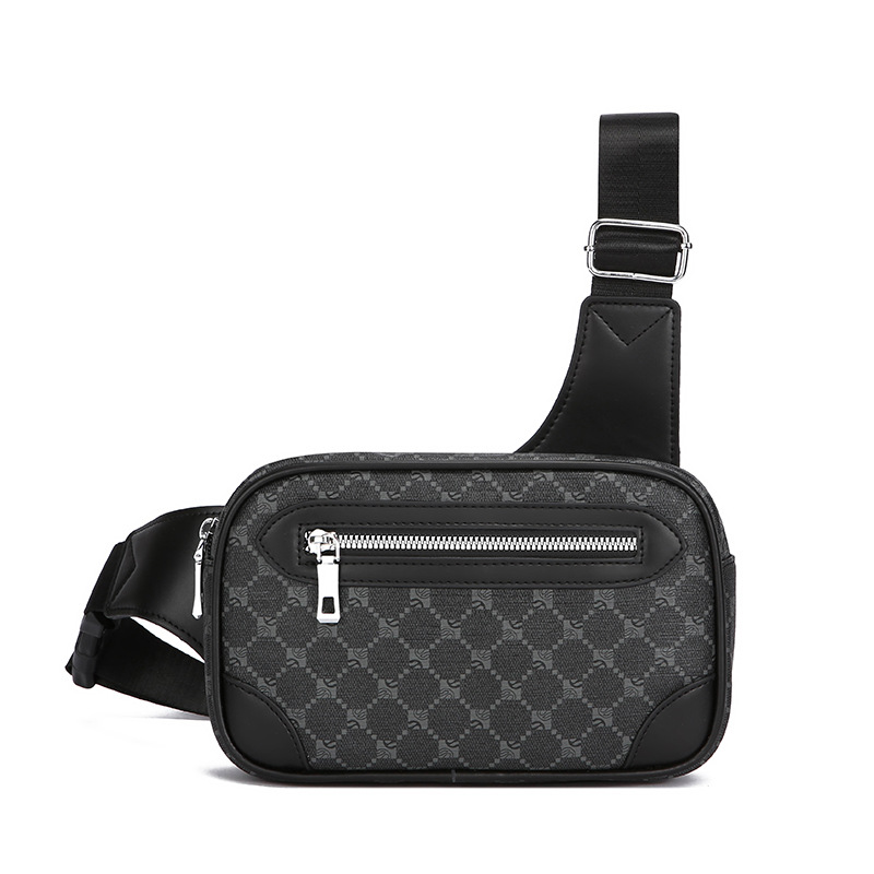 new design arrival style fashionable men chest bag high-quality and wear-resistant practical square bag for business commute crossbody carry style