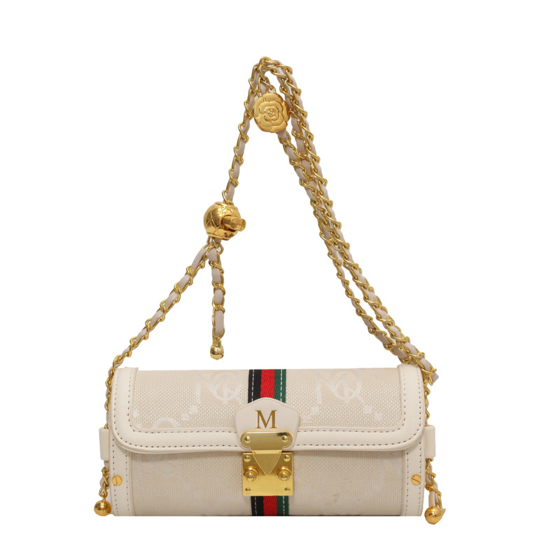 2026 Luxury Brand Designer Bag High-End Stylish Small Bag New Fashion Versatile Chain Crossbody Bag Niche Texture Shoulder Cylinder Bag