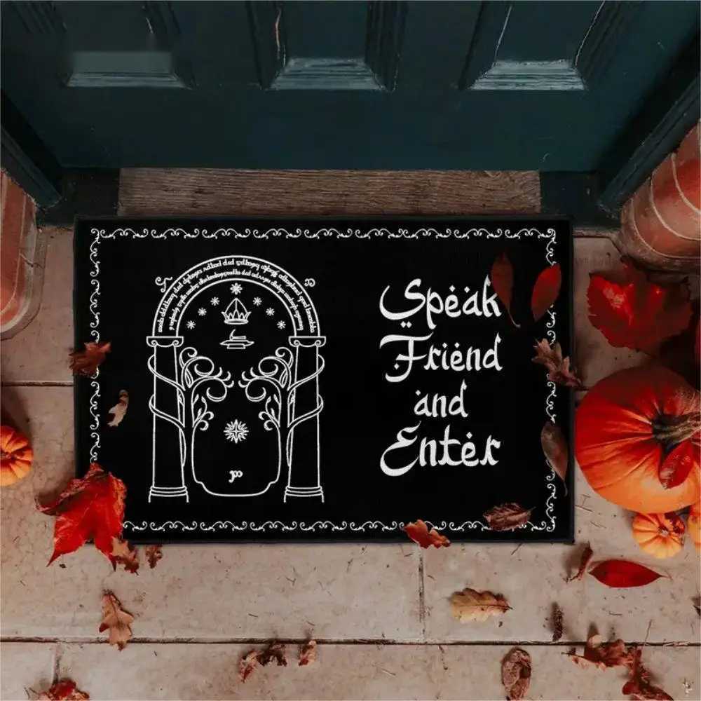 VIKAMA The Lord of the Rings Welcome Friends Doormat Halloween Home Decor Indoor Outdoor Rug RV Camping Mat H251205