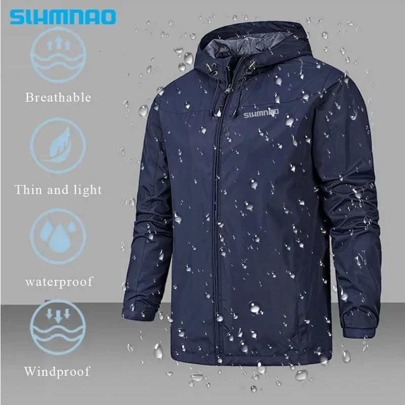 mens Autumn/Winter Jacket Motorcycle windproof jacket Mountaineering jacket Waterproof fishing raincoat casual coat 251204