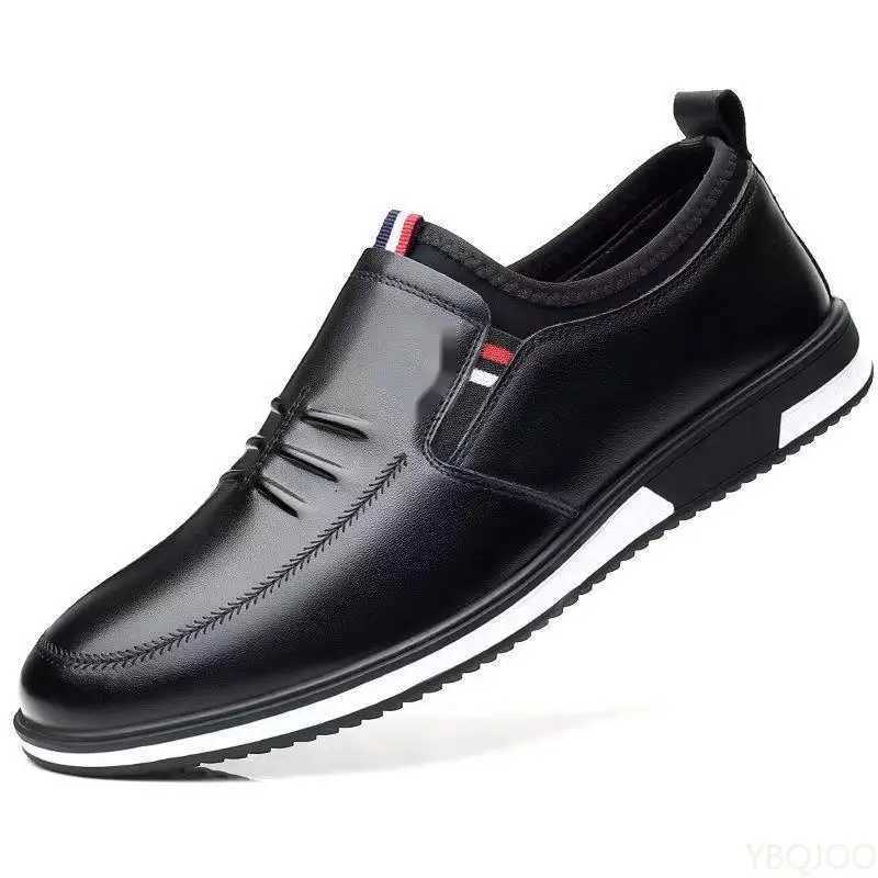 New Business Leather Shoes Trendy casual Mens shoes Fashion comfortable lazy Flats Male lightweight driving shoe Zapatos Homme W251205