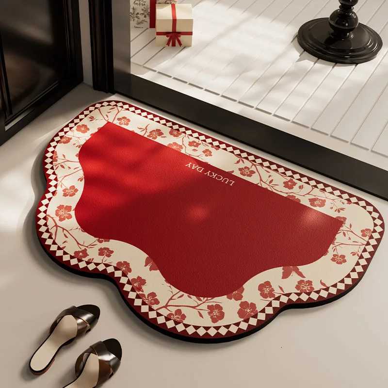 Bathroom absorbent diatom mud toilet non-slip doormat toilet floor mat toilet carpet H251205