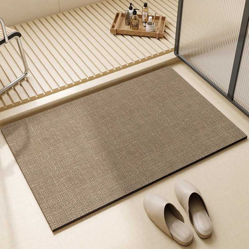 VIKAMA Bathroom Soft Strong Water Absorbing Floor Mat Anti-Slip Thick Floor Mat Door Rug Door Pad Home Decoration H251205
