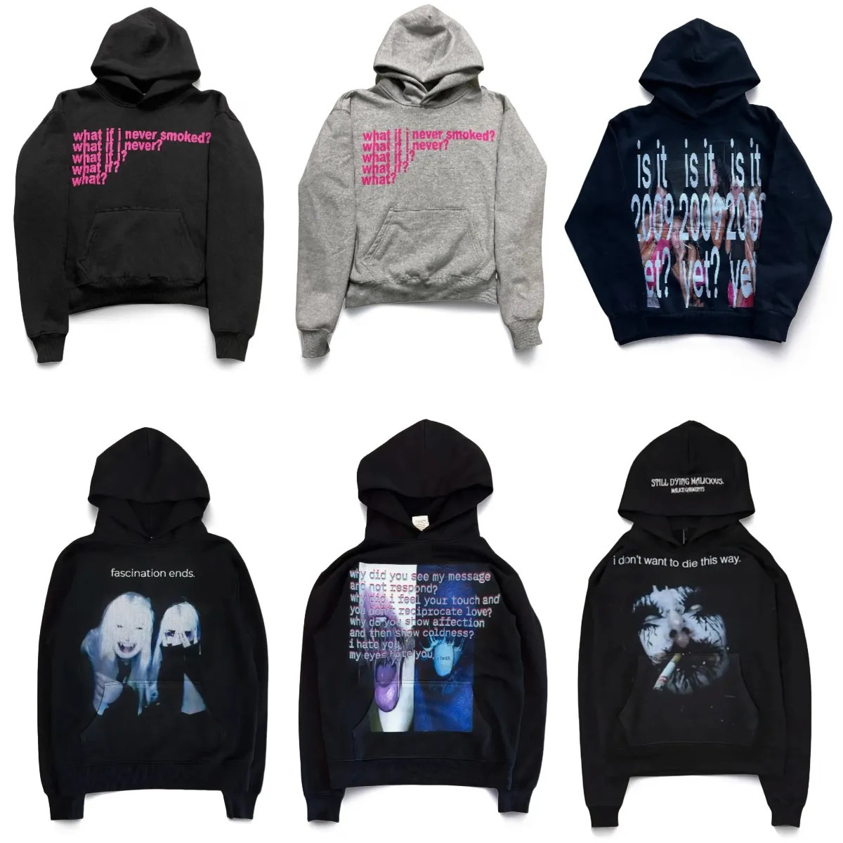 Y2k Casual Print Hoodies Women Grunge Streetwear Harajuku Sweatshirt Tops Goth Oversized Hoodie Gothic Clothes 251201