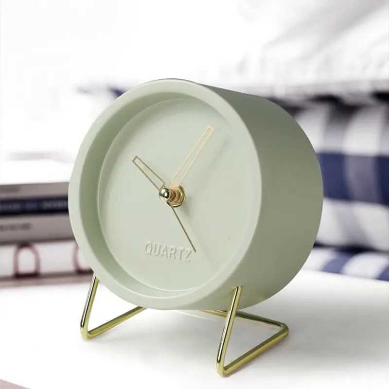 Quartz Desktop Clock Ornaments Fashion Household Use Home Decoration Mute Nordic Table Alarm Desk Tabletop Bedside Clocks Decor M251205 - view 5