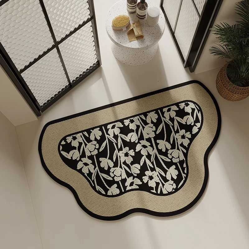 Diatom mud floor mat bathroom water-absorbing quick-drying door mat household toilet non-slip easy to take care of foot mat H251205