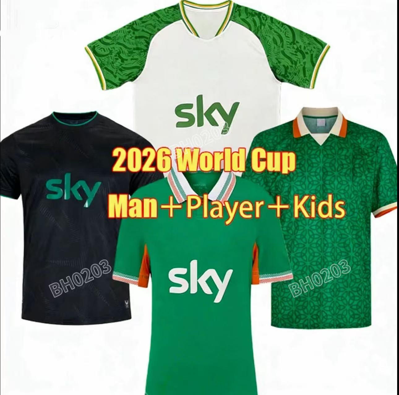 2026 Ireland Soccer jerseys 26 27 World Cup 4XL St. Patrick's Day DOHERTY DUFFY Jersey AuthenticEgan BRADY KEANE McClean FERGUSON Football Shirts Men Kids