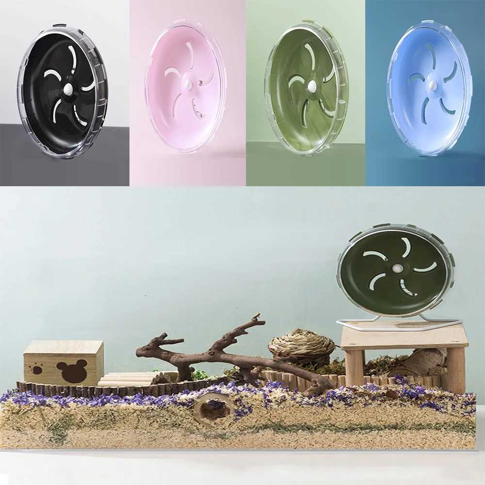 Hamster Sport Running Wheel Rat Small Rodent Mice Silent Jogging Hamster Gerbil Exercise Play Toys Brackets Accessories M251205