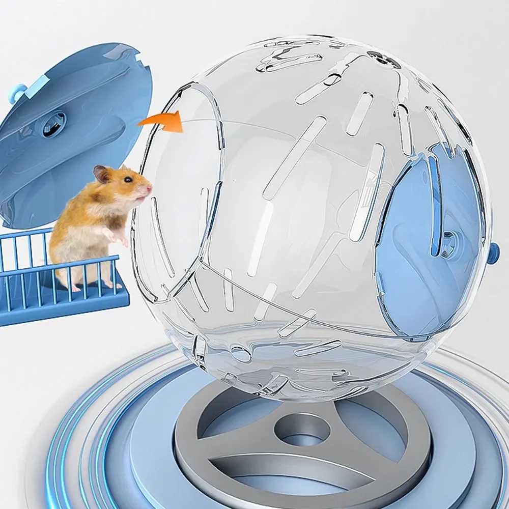 Hamster Exercise Wheel Hamster Toy Car Funny Detachable Lightweight Clear Ball M251205