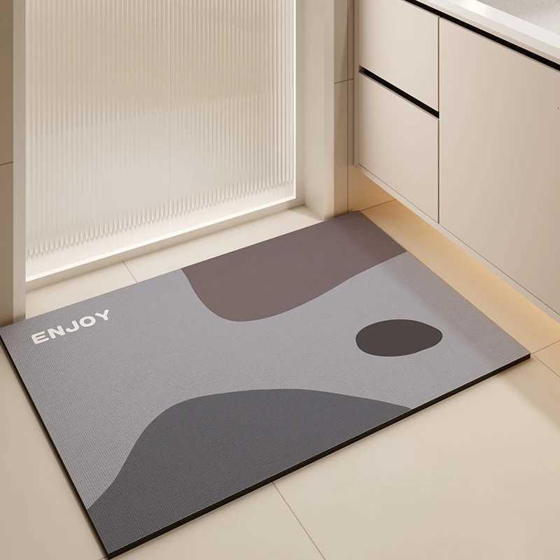 VIKAMA Bathroom Soft Strong Water Absorbing Floor Mat Anti-Slip Thick Floor Mat Door Rug Door Pad Home Decoration H251205
