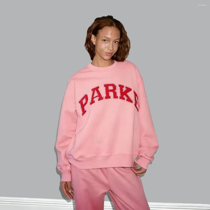 2026 Women's Blouses Round Neck Hoodie For Women With Letter Print Long Sleeve Pullover Sweatshirt Fashion Loose Street Autumn Winter Tops