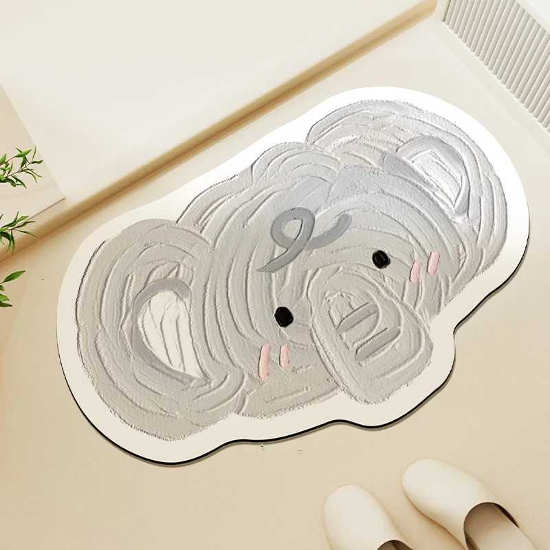 Home bathroom floor mat anti slip door mat anti slip foot mat bathroom door quick drying absorbent pad H251205