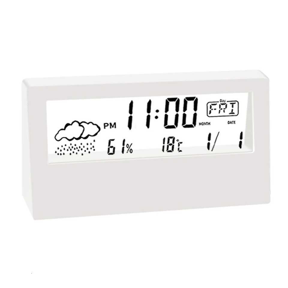 Thermo-Hygrometer Clock Creative Weather Display Electronic Alarm CLock Bedhead Electronic Clock Temperature And Humidity M251205 - view 3