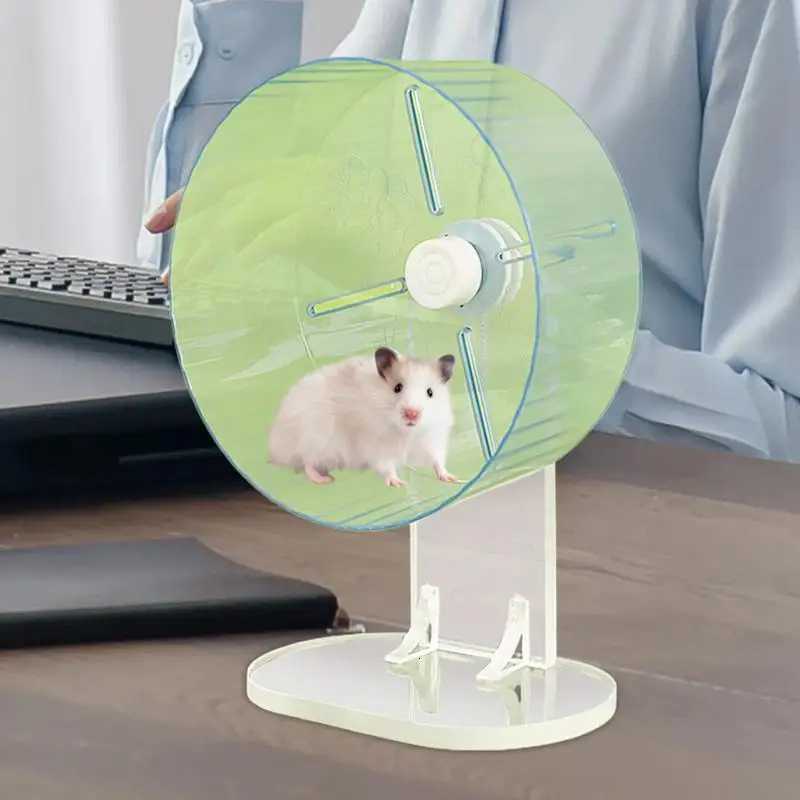 Small Hamster Wheel Pet Running Wheel Acrylic Silent Pets Exercise Spinner Accessories For Dwarf Syrian Hamster M251205