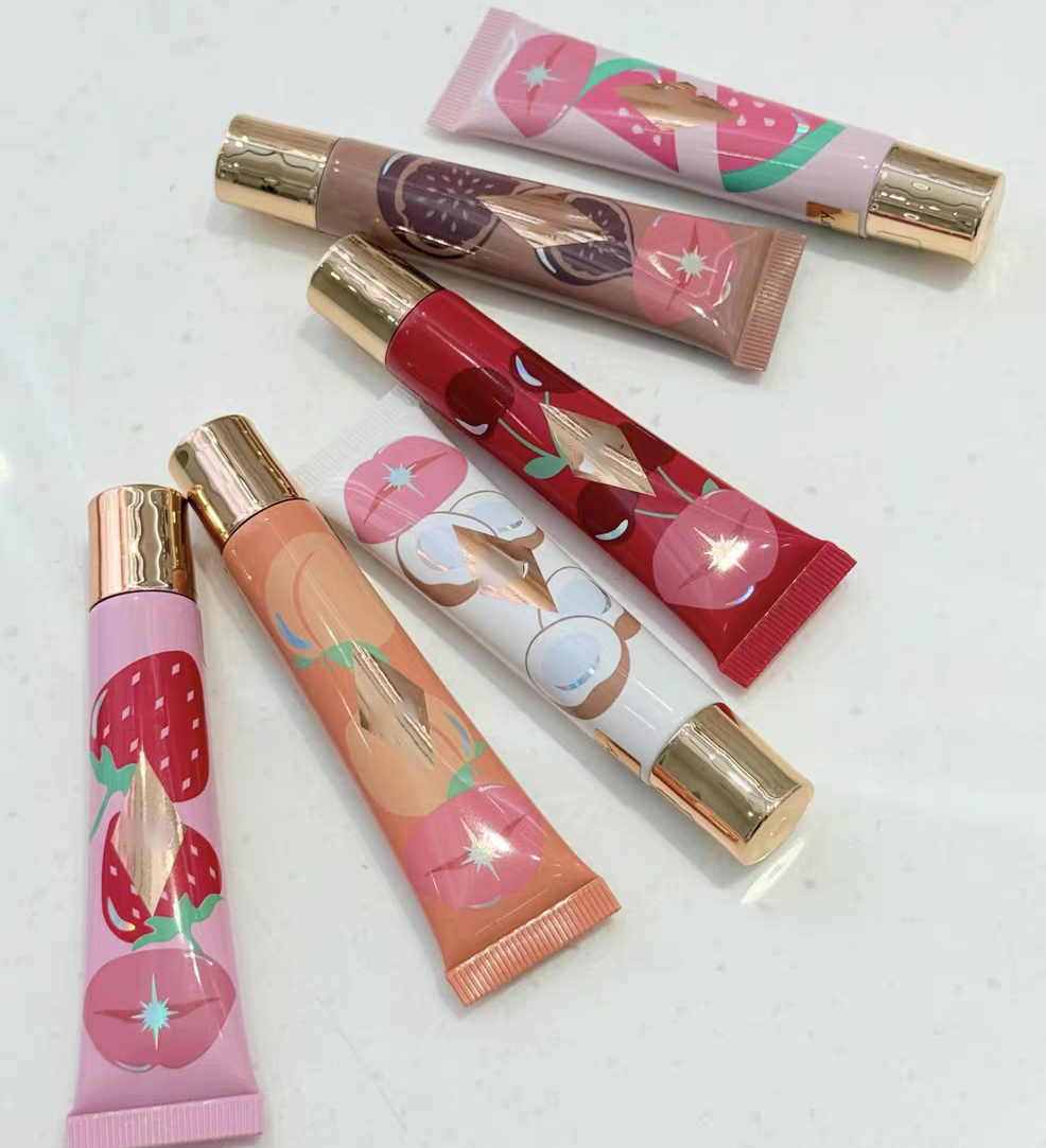 Jelly Lip Gloss Lip Protection Mirror Water Gloss Moisturizing Lip Gloss Colored 14ml Honey Cherry Berry Watermelon Coconut Moisturizing