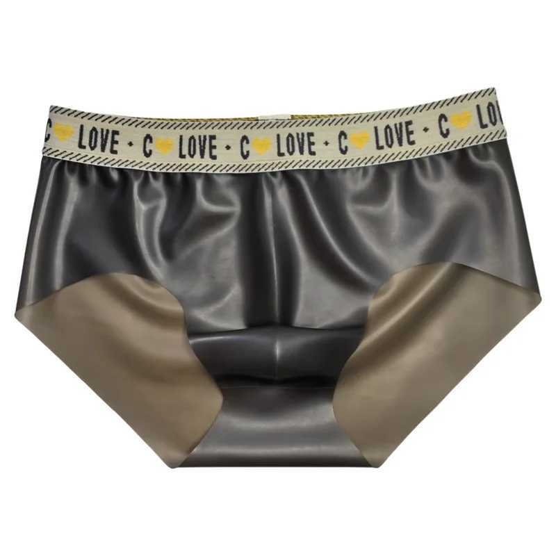 Men Sexy Latex Briefs Seamless Invisible Panties Nightwear Sexy Translucent Rubber Underwear Scrotum Bulge Low Waist Porno Pants X251205 - view 3