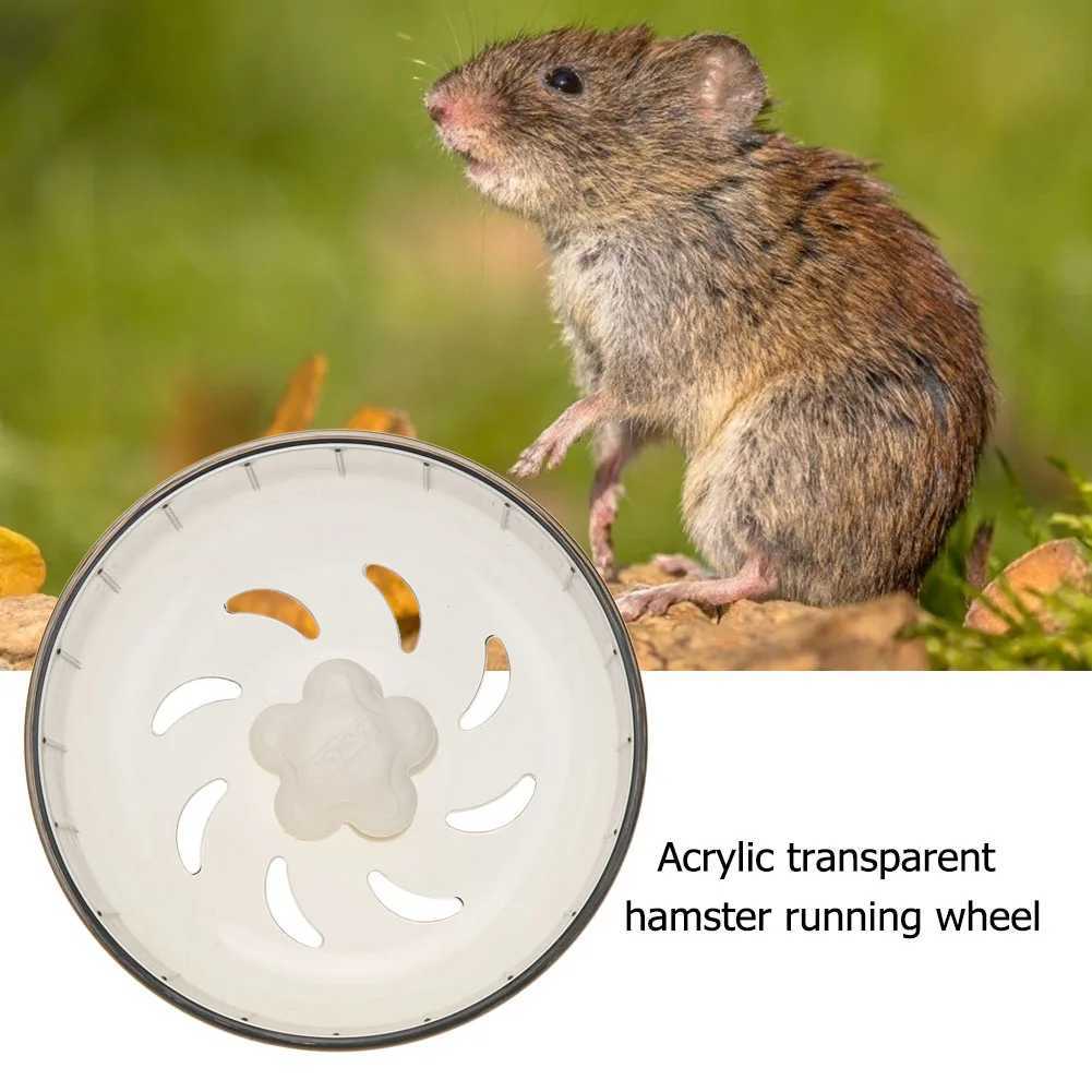 Transparent Hamster Toys Small Pet Running Wheel Treadmill Silent Running Wheels M251205
