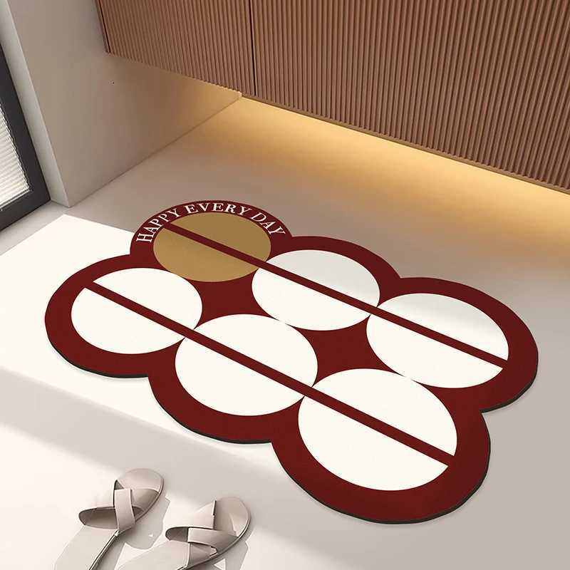 Diatom mud bathroom toilet strong absorbent foot pad toilet door non-slip foot pad washstand dirt-resistant carpet H251205