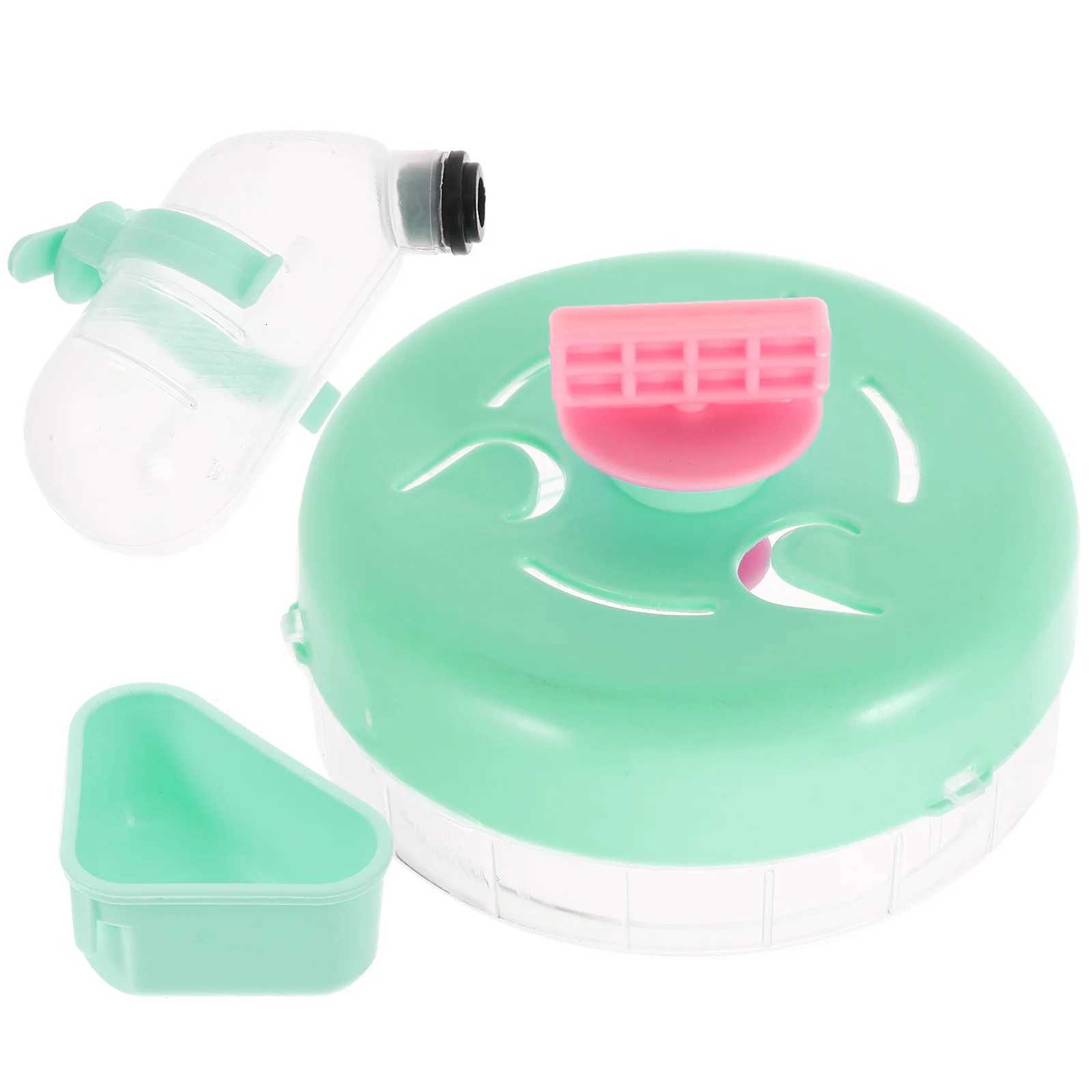 1Set Hamster Cage Accessories Multifunctional Running Wheel Food Bowl Water Bottle Small Animal Supplies Pet Exercise Tool M251205