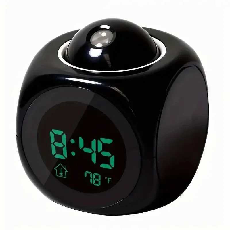 1PCProjection Alarm Clock Ceiling Display Snooze Desk Table Clock Voice Multifunction Digital Projection Clock Temperature Displ M251205 - view 5