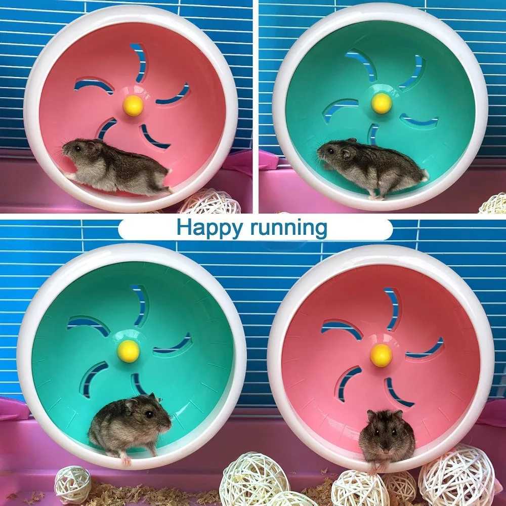 Hamster Silent Wheel Super-Silent Small Animal Exercise Wheel Accessories Quiet Hamster Running Wheels with Adjustable Stand M251205