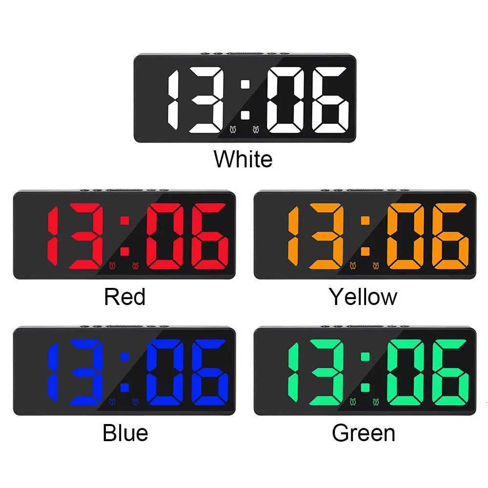 LED Digital Electronic Clock Backlight Large Number Alarm Clock Temperature Calendar Bedside Table Nightlight Home Decoration M251205 - view 7