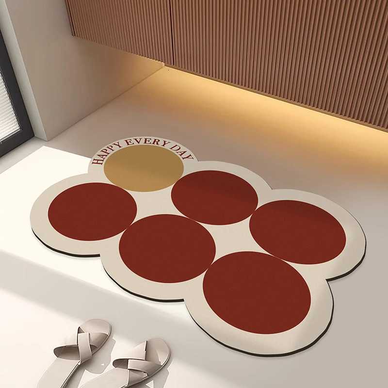 Diatom mud bathroom toilet strong absorbent foot pad toilet door non-slip foot pad washstand dirt-resistant carpet H251205