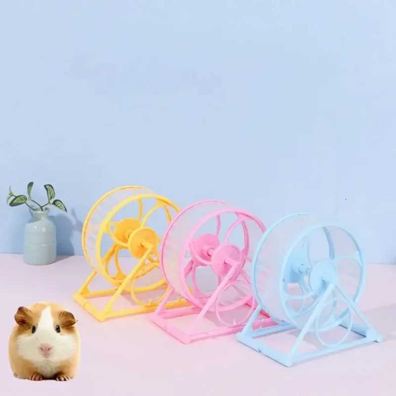 Hamster Running Wheel Guinea Pig Exercise Toy Small Pet Cage Accessory with Triangle Stand Ultra Quiet Hamster Cage Accessories M251205