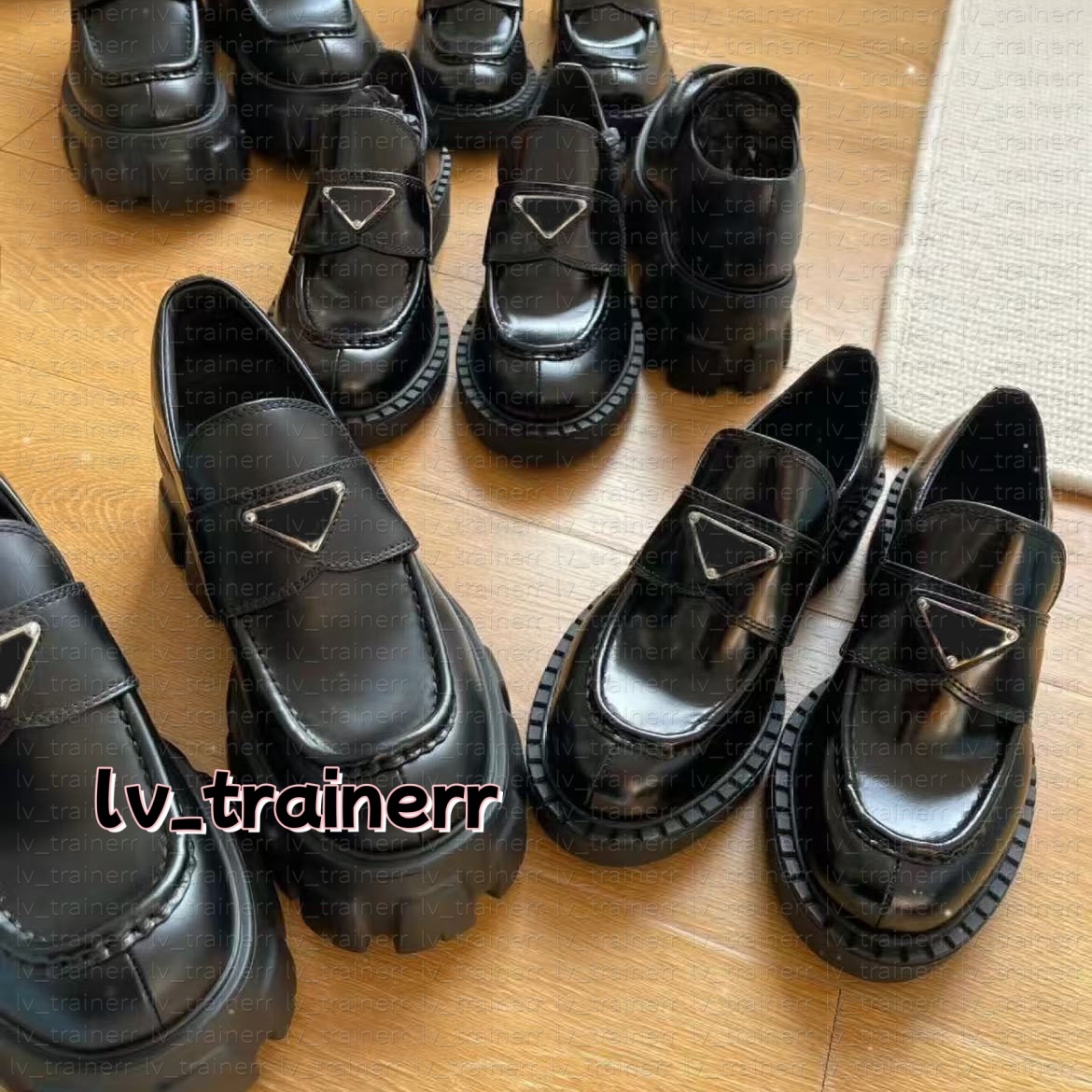 Designer Shoe Women Monolith Casual Monolith Black Leather Shoes Increase Platform Sneakers Cloudbust Classic Patent Matte Loafers Trainers