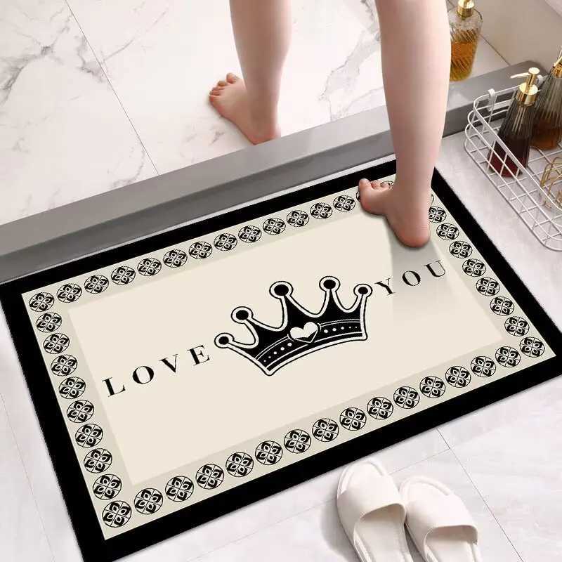 Bathroom floor mat diatom mud absorbent mat toilet door non-slip foot mat toilet toilet quick-drying carpet H251205