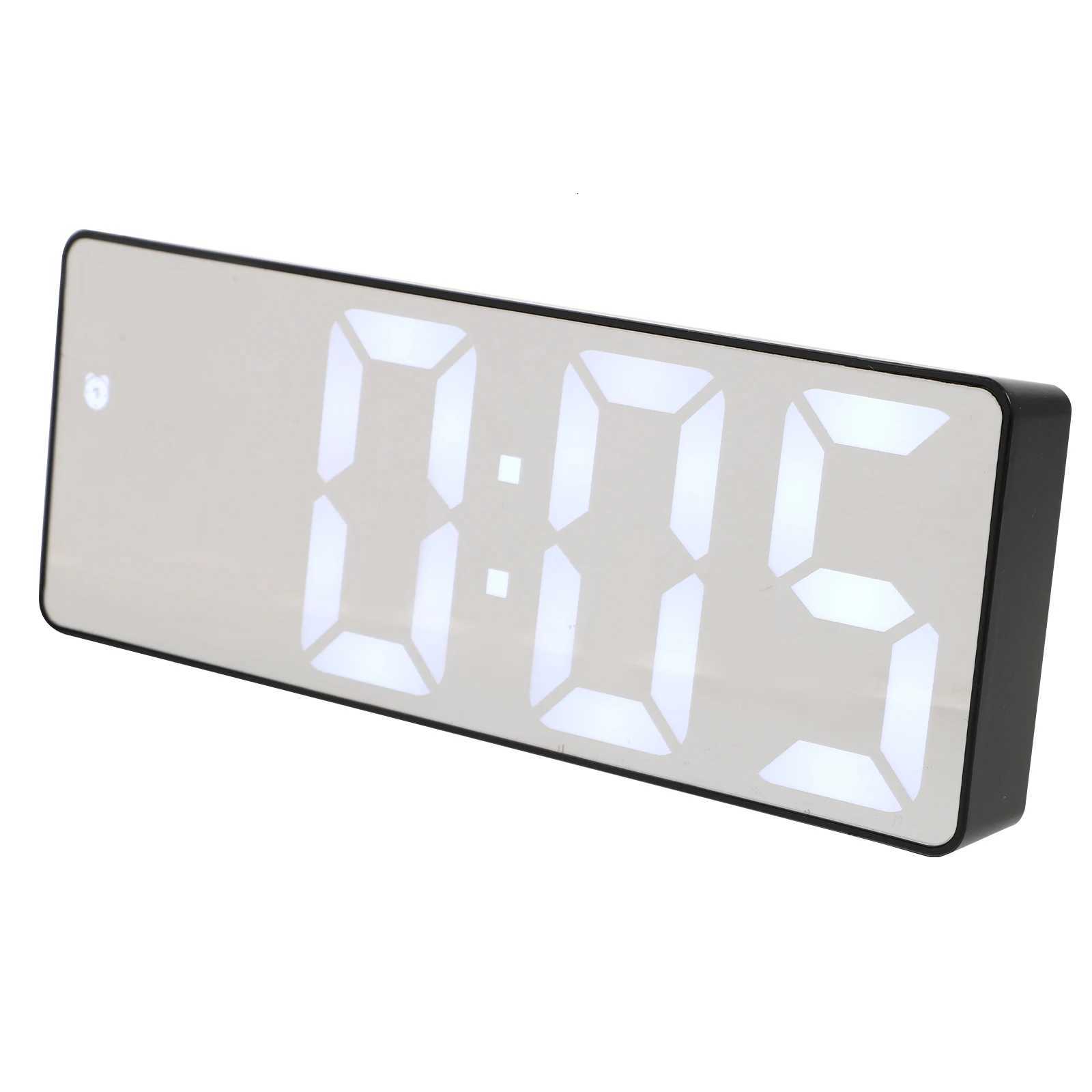Digital Large Display Led Mirror Clock Adjustable Brightness Usb Operated Desk Alarm Clock For Bedroom Office M251205 - view 6