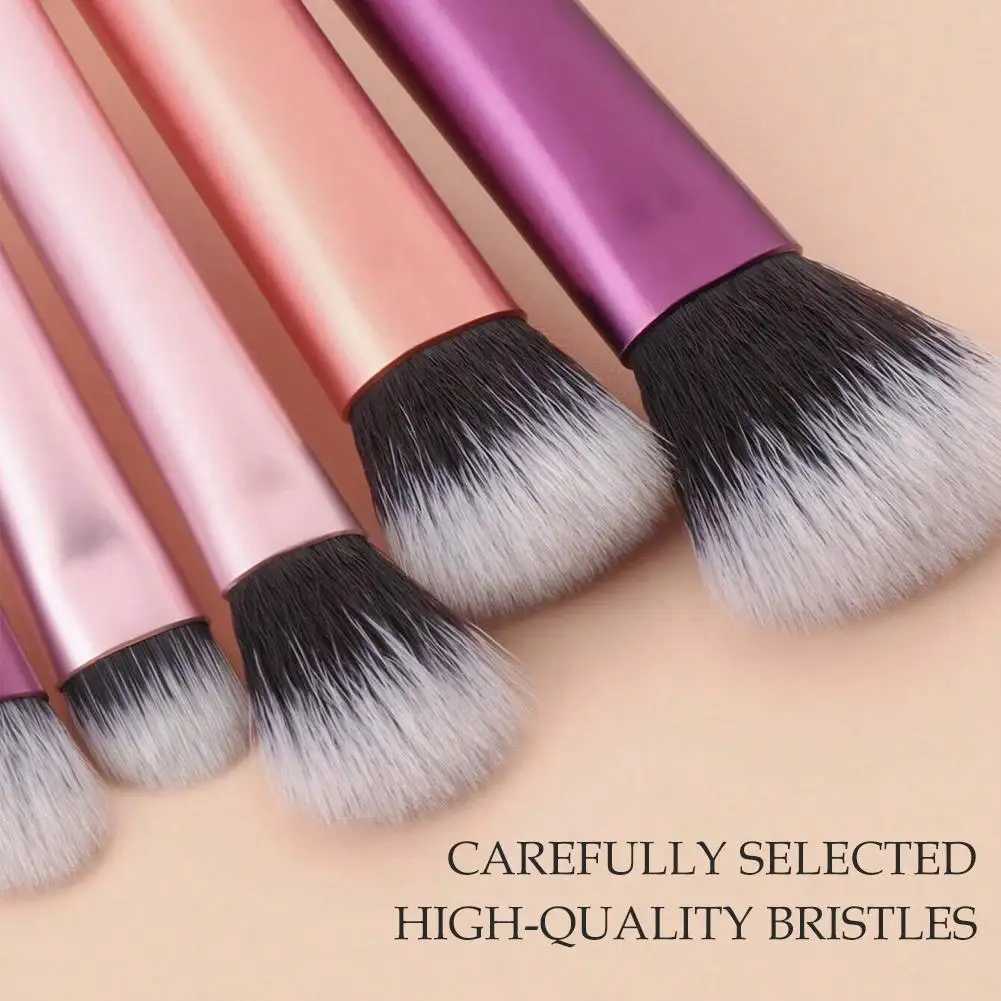 10Pcs Makeup Brush Set with Travel Bag Professional Foundation Contour Eyeshadow Eyebrow Brushes Complete Cosmetic Make Up ToolsT251205