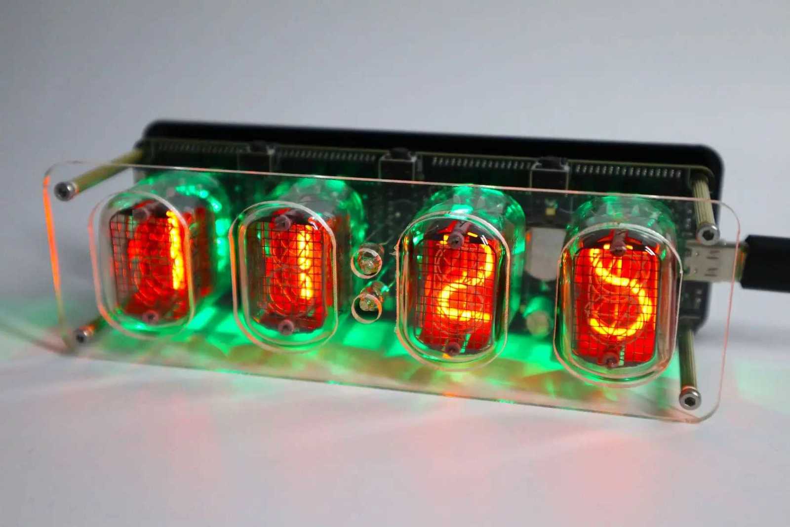 Smart IN12 Nixie Tube Clock Retro Desk Alarm with Multiple BacklightUSB-C Gift M251205 - view 5
