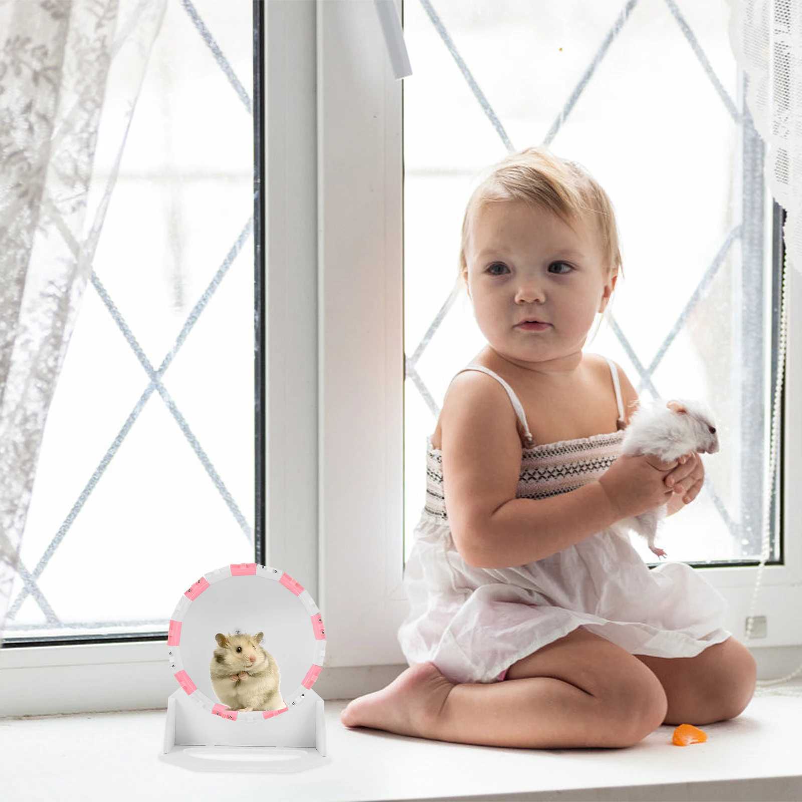 Running Wheel Pet Hamster Playing Exercise Small Animals for Mice Pvc Quiet M251205