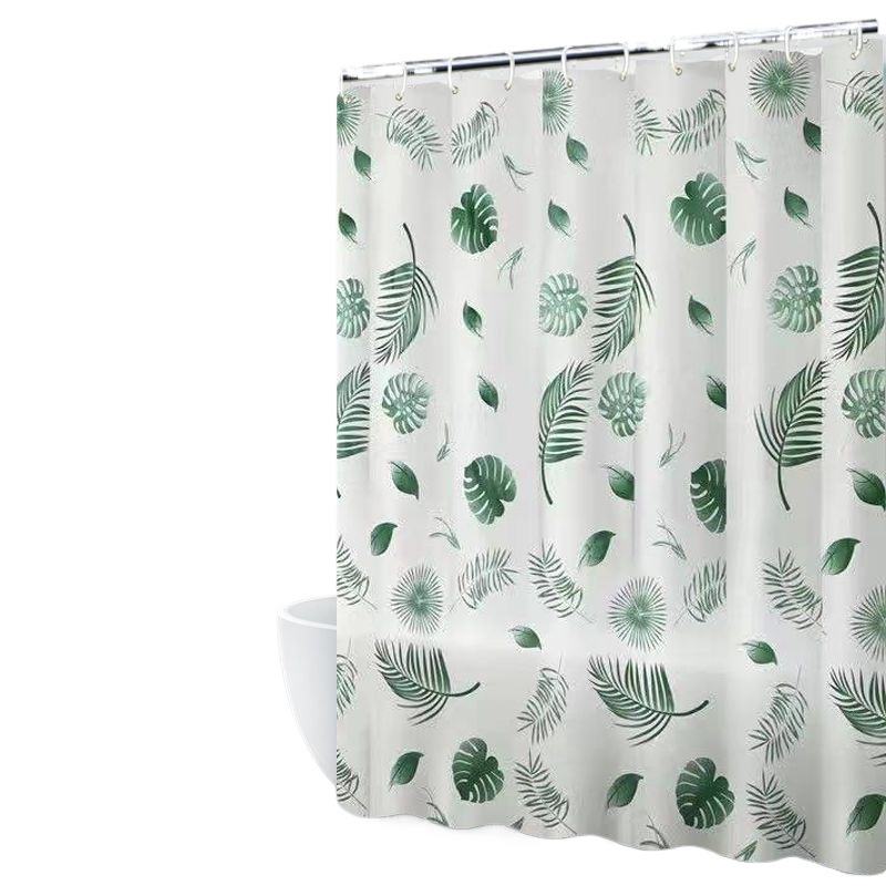 YL-37893 Bathroom Shower Curtain Waterproof and Mildew-proof Set, No Drill Required, Partition Curtain, Hanging Curtain, High-end Bathroom Curtain