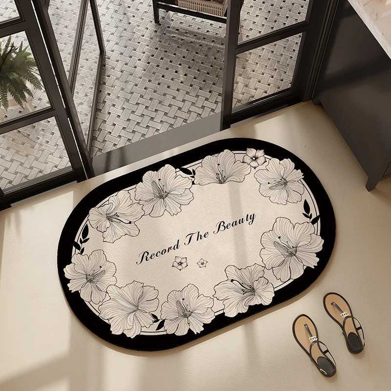 VIKAMA Bathroom Water Absorbing Mat - High-End Luxury Mansion Villa Customized Luxury Foot Mat - Quick-Drying Home Decoration H251205