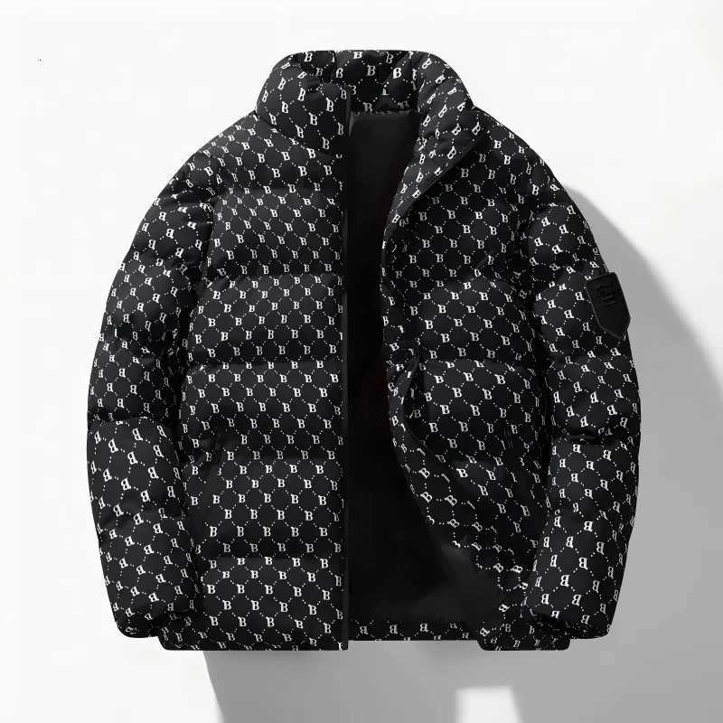 luxury autumn and winter new fashion trend mens and womens couple sports cotton clothes warm stand collar cardigan jacket M251205
