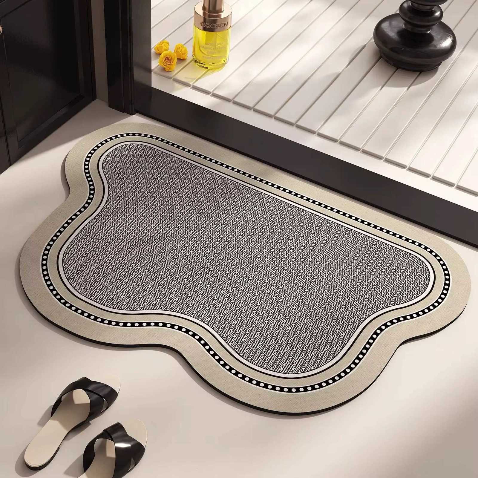 Bathroom Floor Mat Soft Diatom Mud Toilet Carpet Absorbent Quick-drying Bath Mats Doormat Anti-slip Rug Bloc H251205