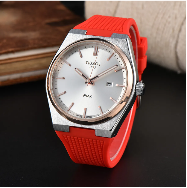 Top Mens women 1853 watch designer luxury quartz movement watches high qualit rose gold size 42MM stainless steel strap sapphire men PRX Wristwatches #25