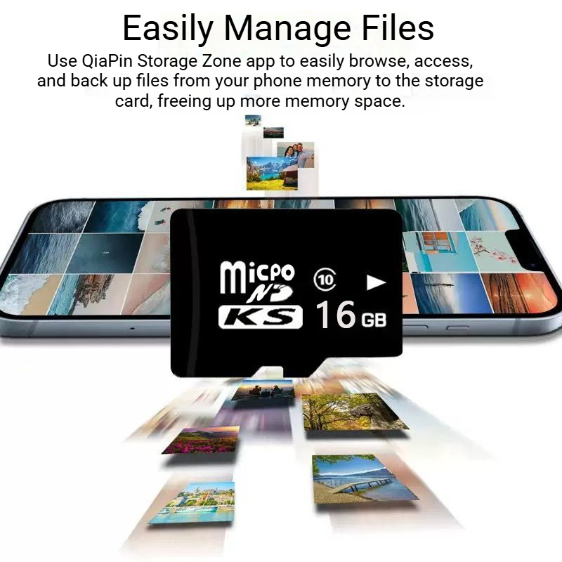 16GB TF Card Kids Camera 32GB Memory Card Flash Memory Card Micro 64GBSD Card for Mobile Phone Driving Recorder MP3 Photo Camera