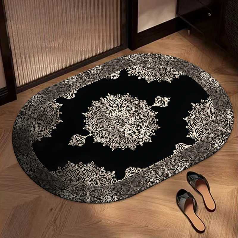 Bathroom floor mat bathroom door diatom mud absorbent foot mat toilet toilet non-slip mat carpet H251205