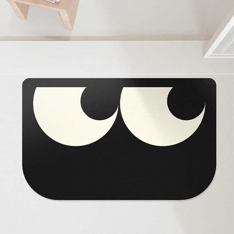 Bathroom floor mat made of diatomaceous earth water absorbing and anti slip toilet household bathroom entrance mat H251205